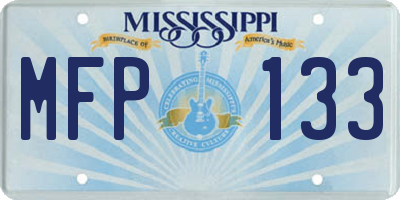 MS license plate MFP133