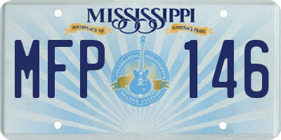 MS license plate MFP146