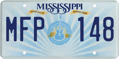 MS license plate MFP148