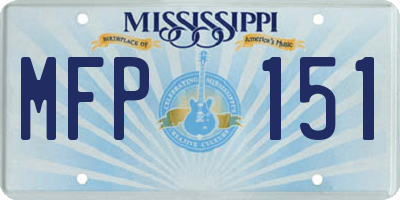 MS license plate MFP151