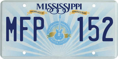 MS license plate MFP152