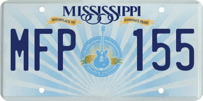 MS license plate MFP155