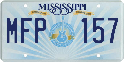 MS license plate MFP157