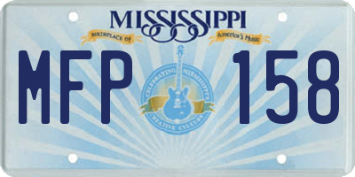 MS license plate MFP158