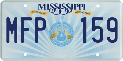 MS license plate MFP159
