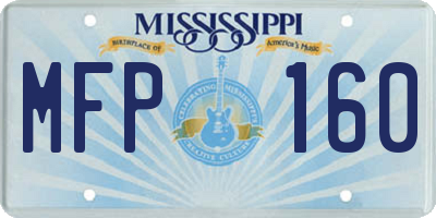 MS license plate MFP160