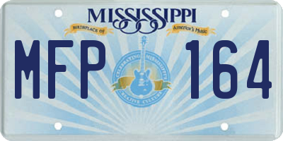 MS license plate MFP164