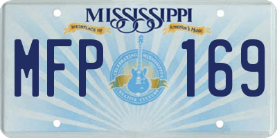 MS license plate MFP169