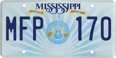 MS license plate MFP170