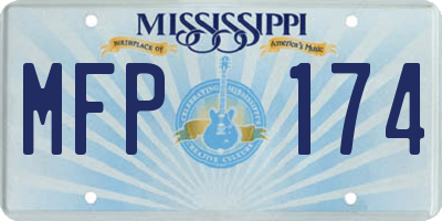 MS license plate MFP174