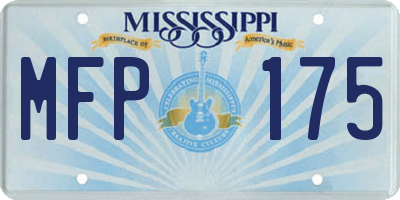 MS license plate MFP175