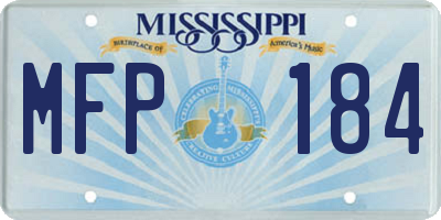 MS license plate MFP184