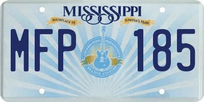 MS license plate MFP185