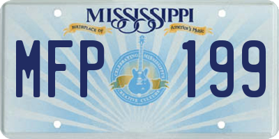 MS license plate MFP199