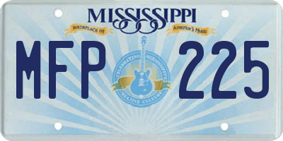MS license plate MFP225