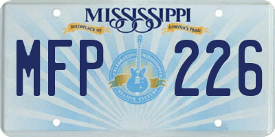 MS license plate MFP226