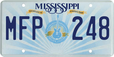 MS license plate MFP248