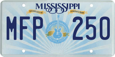 MS license plate MFP250