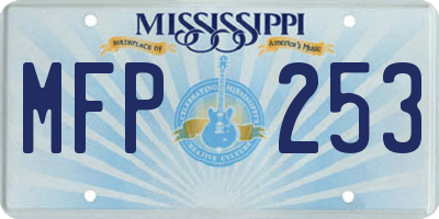 MS license plate MFP253