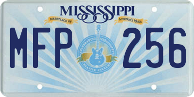 MS license plate MFP256
