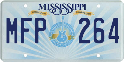 MS license plate MFP264