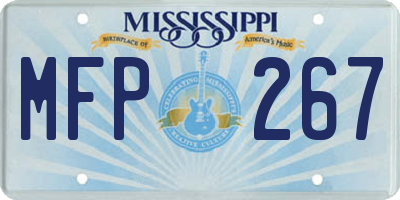 MS license plate MFP267
