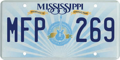 MS license plate MFP269