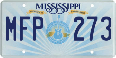 MS license plate MFP273