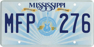 MS license plate MFP276
