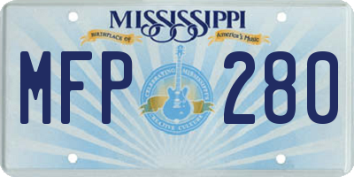 MS license plate MFP280
