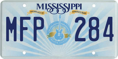 MS license plate MFP284