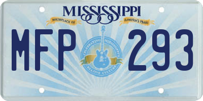 MS license plate MFP293
