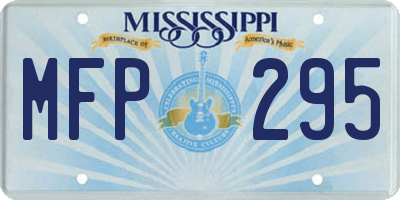 MS license plate MFP295