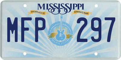 MS license plate MFP297
