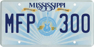 MS license plate MFP300
