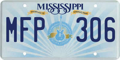 MS license plate MFP306