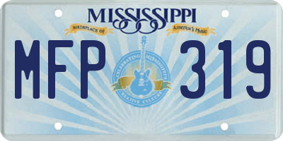 MS license plate MFP319
