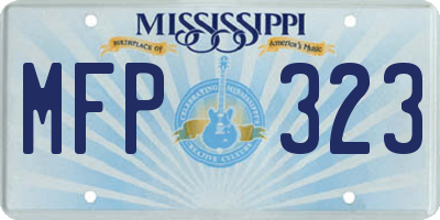 MS license plate MFP323