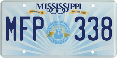 MS license plate MFP338