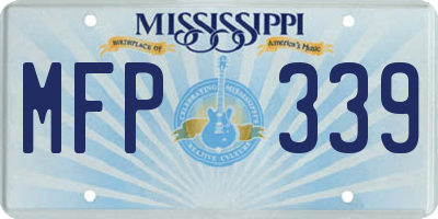 MS license plate MFP339