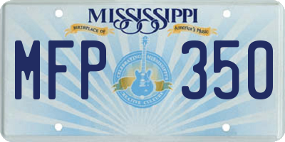 MS license plate MFP350
