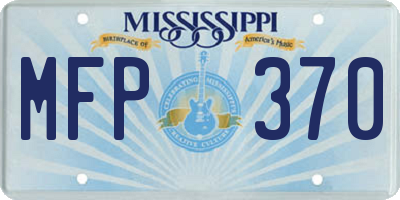 MS license plate MFP370