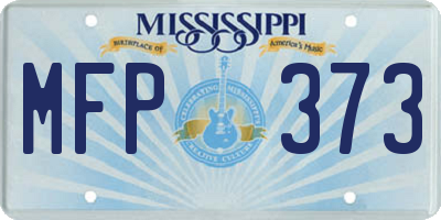 MS license plate MFP373