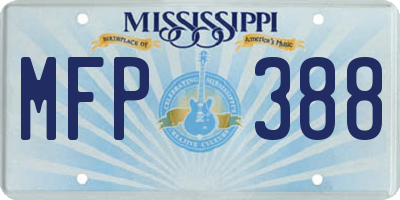 MS license plate MFP388