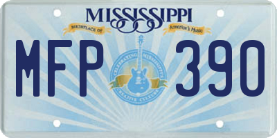 MS license plate MFP390