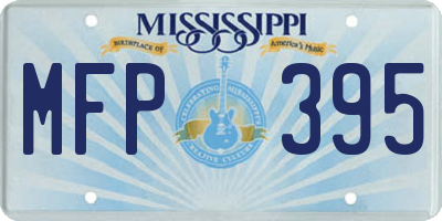 MS license plate MFP395