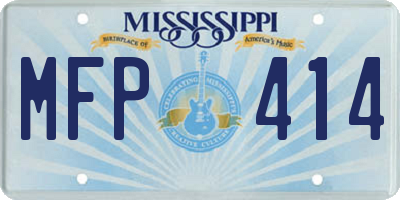 MS license plate MFP414