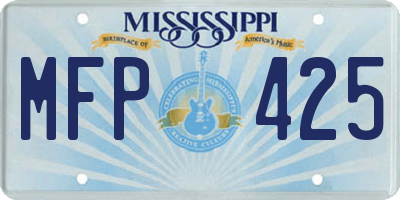 MS license plate MFP425