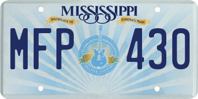 MS license plate MFP430