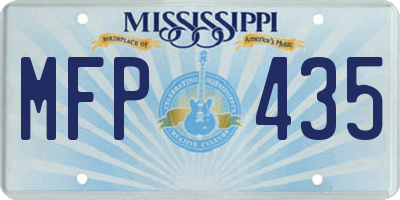 MS license plate MFP435